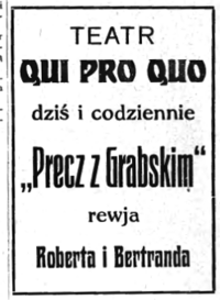 Rewia "Precz z Grabskim", Wiadomości Literackie nr 48 (48) z 30. listopada 1924 r.