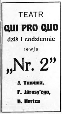 Rewia nr 2, Wiadomości Literackie nr 44 (44) z 2. listopada 1924 r.